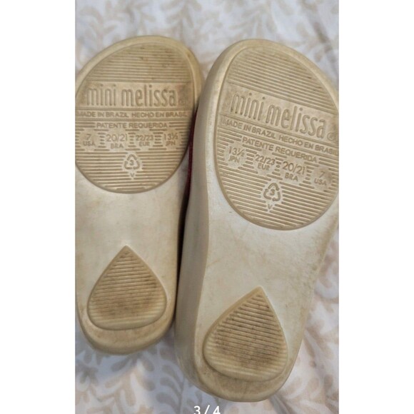 MINI MELISSA Princess Snow White Shoes size 7 - Picture 3 of 4